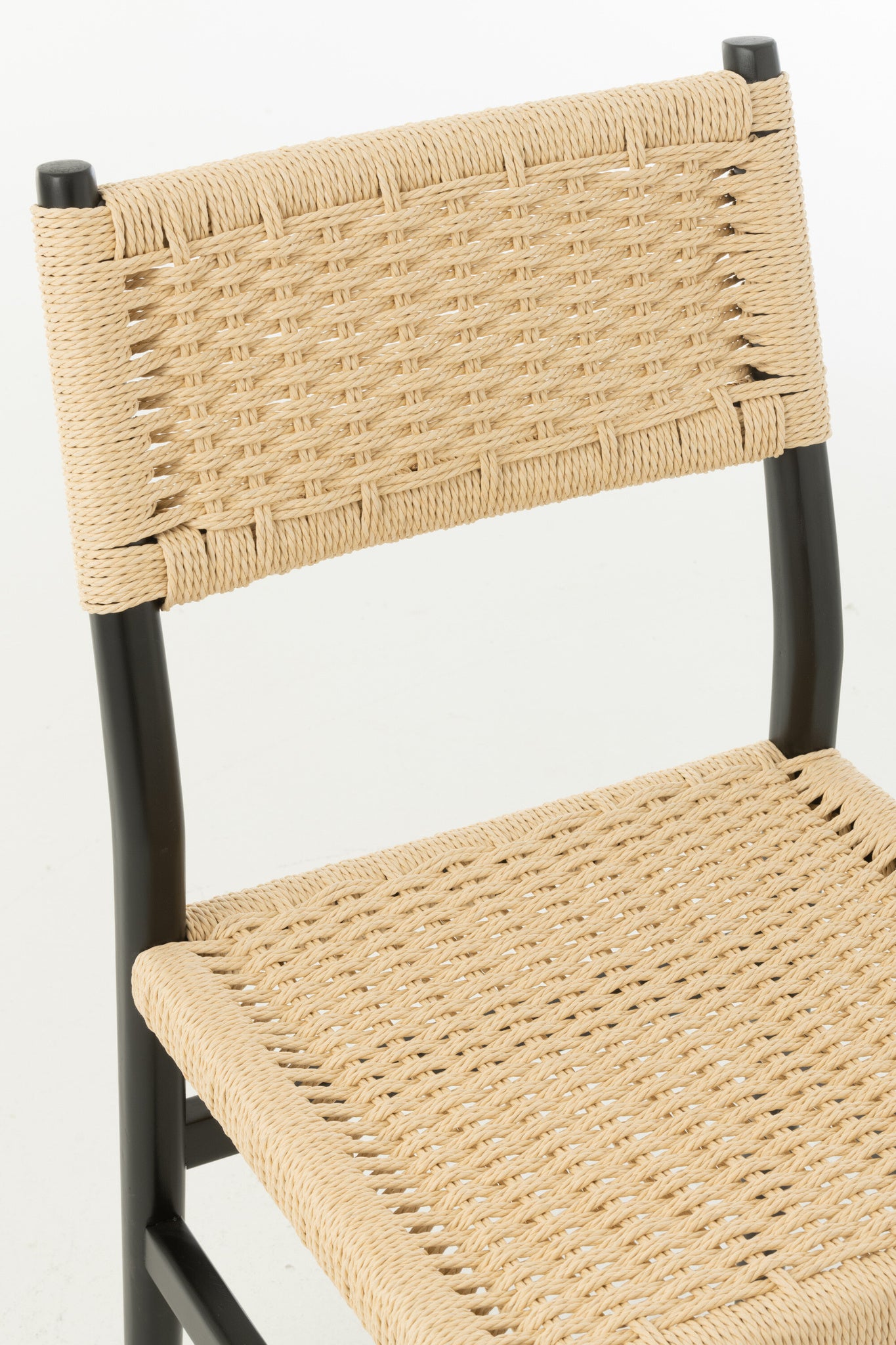 Stoel Lap Beukenhout/Zwart Touw