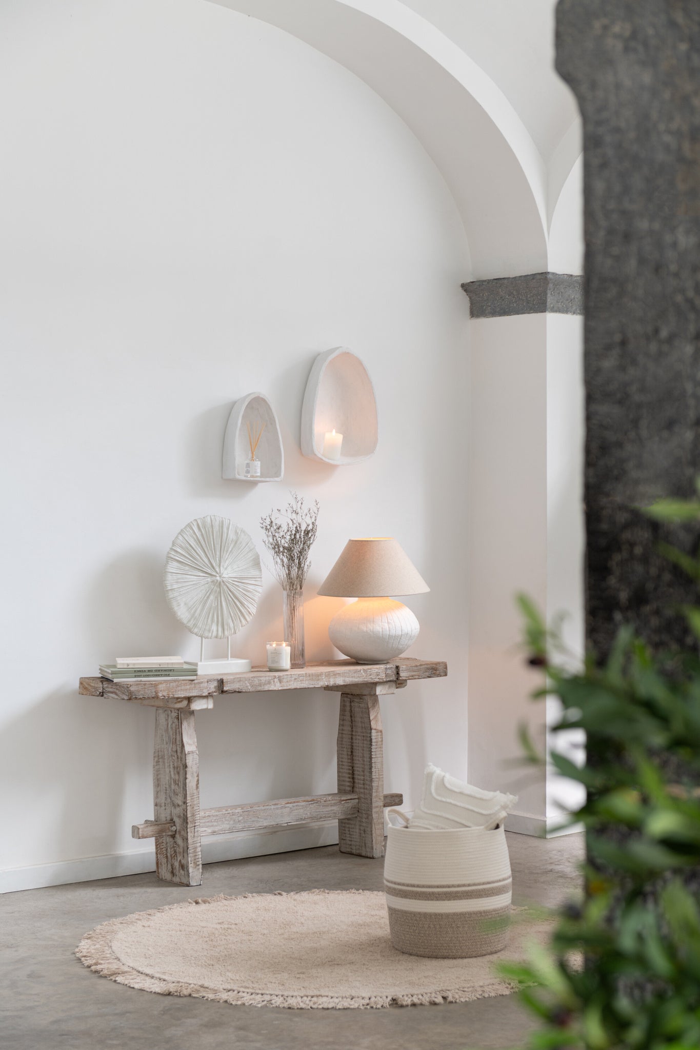 Console Brut Gerecycled Hout White Wash
