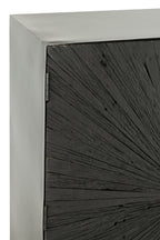J-LINE KAST SHANIL HOUT/IJZER ZWART