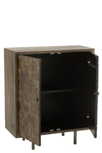 J-LINE KAST PINO METAAL/MANGOHOUT BRUIN/GRIJS