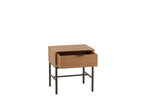 J-LINE SIDETABLE ON BASE – HOUT/METAAL NATUUR