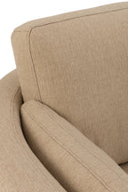 Draaistoel Hout/Textiel Beige