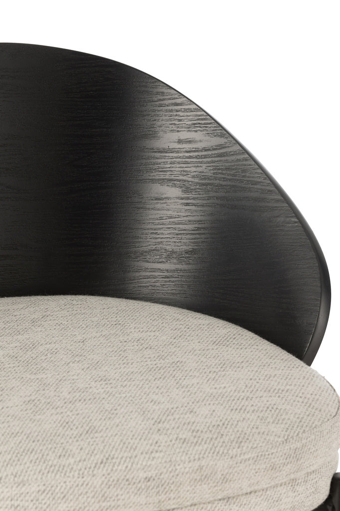 J-Line Bar Chair Lone Ply Wood/Metal Black/Grey
