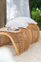 J-Line Bench Roni Rattan Natural