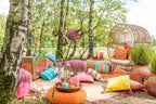 Ovale loungestoel staal naturel