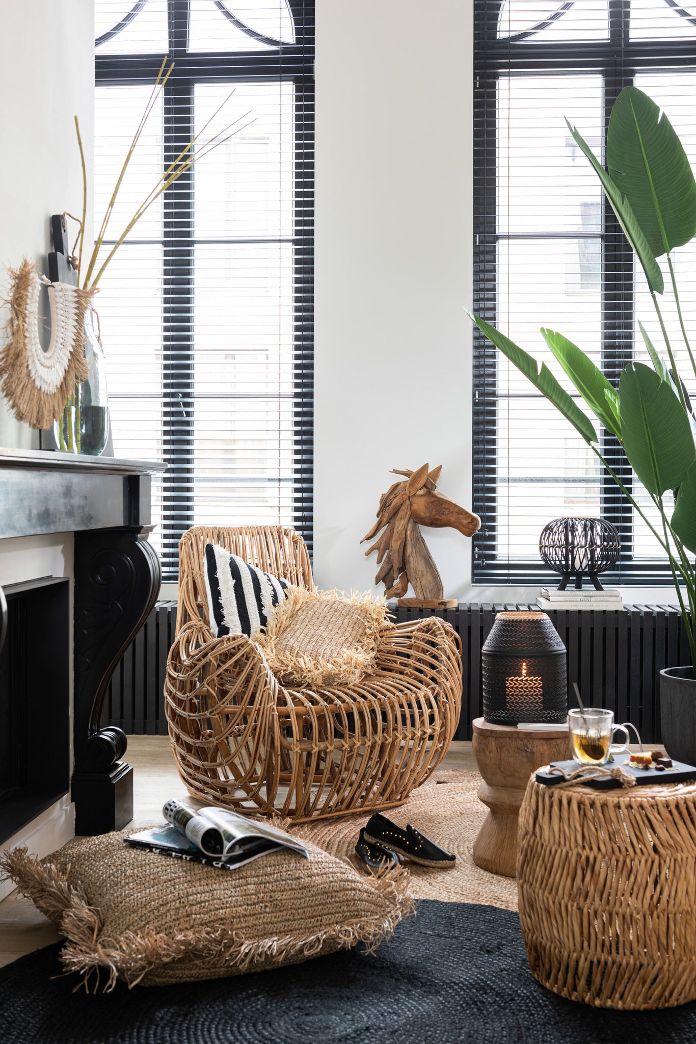 Stoel Ana Rattan Naturel